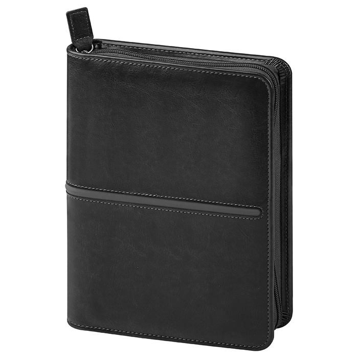 Immagine Agenda con cerniera, tasche interne e porta carte di credito