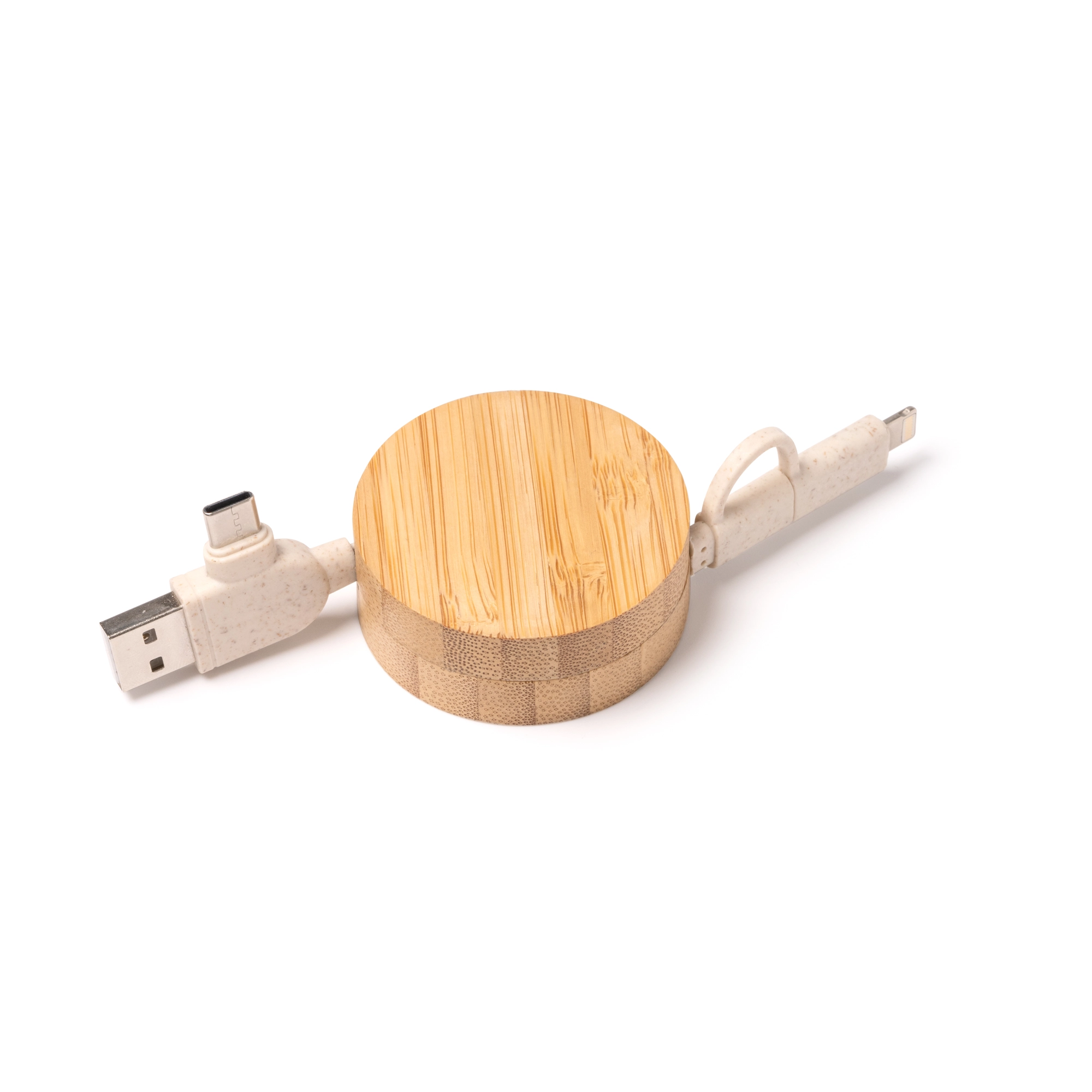 Immagine 6116 Artur - Cavo Di Ricarica Estendibile In Bamboo E Fibra Di Frumento