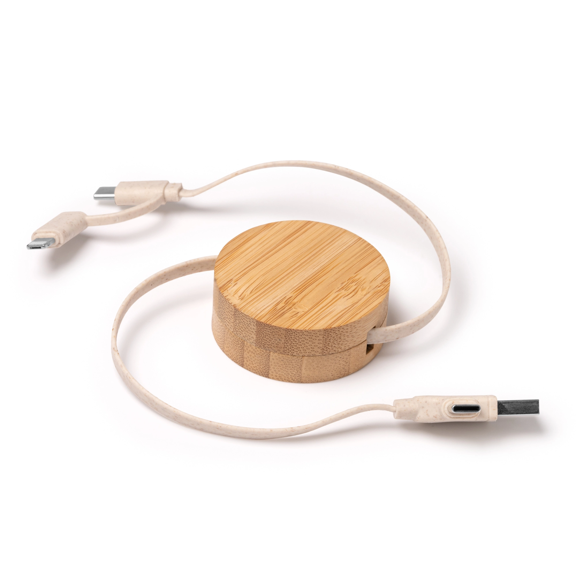 Immagine 6116 Artur - Cavo Di Ricarica Estendibile In Bamboo E Fibra Di Frumento