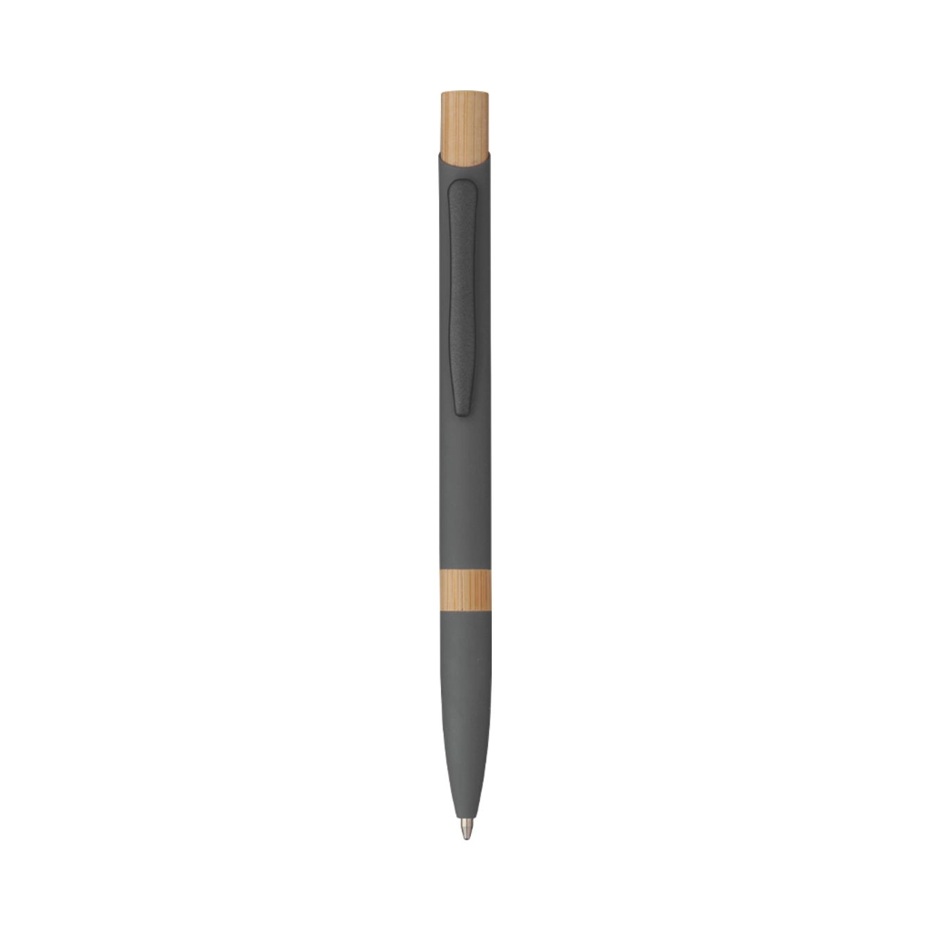 Immagine 5699 Elia - Penna Sfera Soft Touch In Alluminio E Bamboo