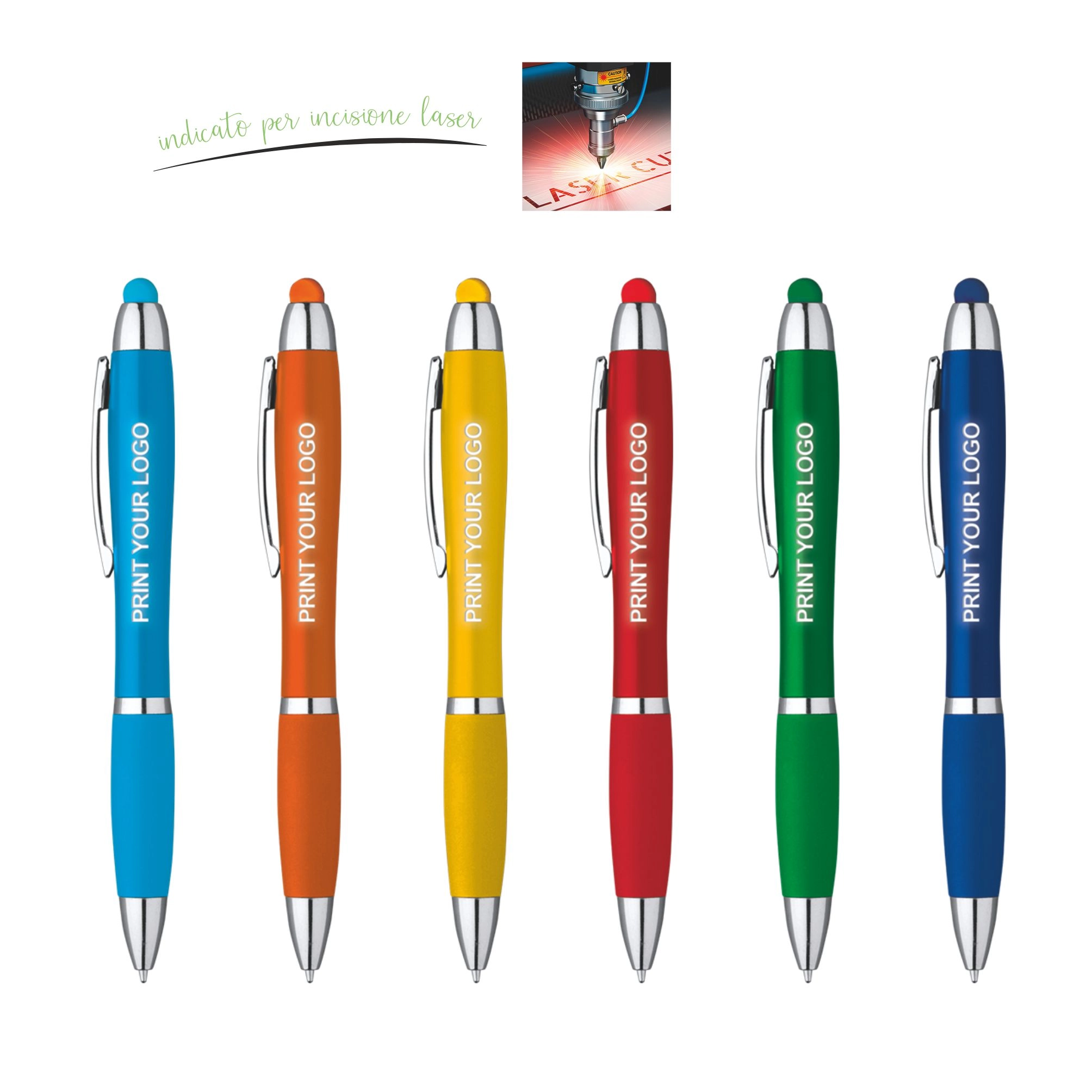 Immagine 5234 Neon Color - Penna Sfera Touch con led