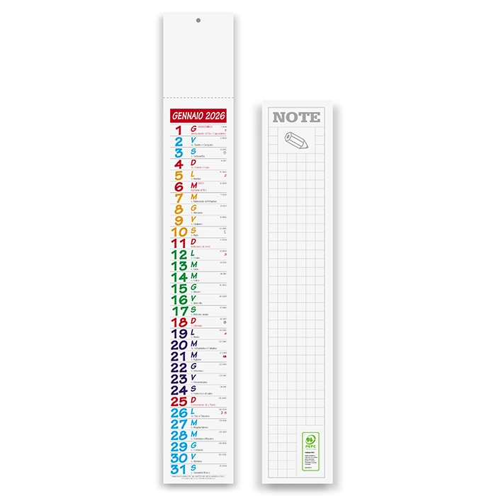 Immagine Calendario silhouette personalizzato Classic Square 7 x 47 cm