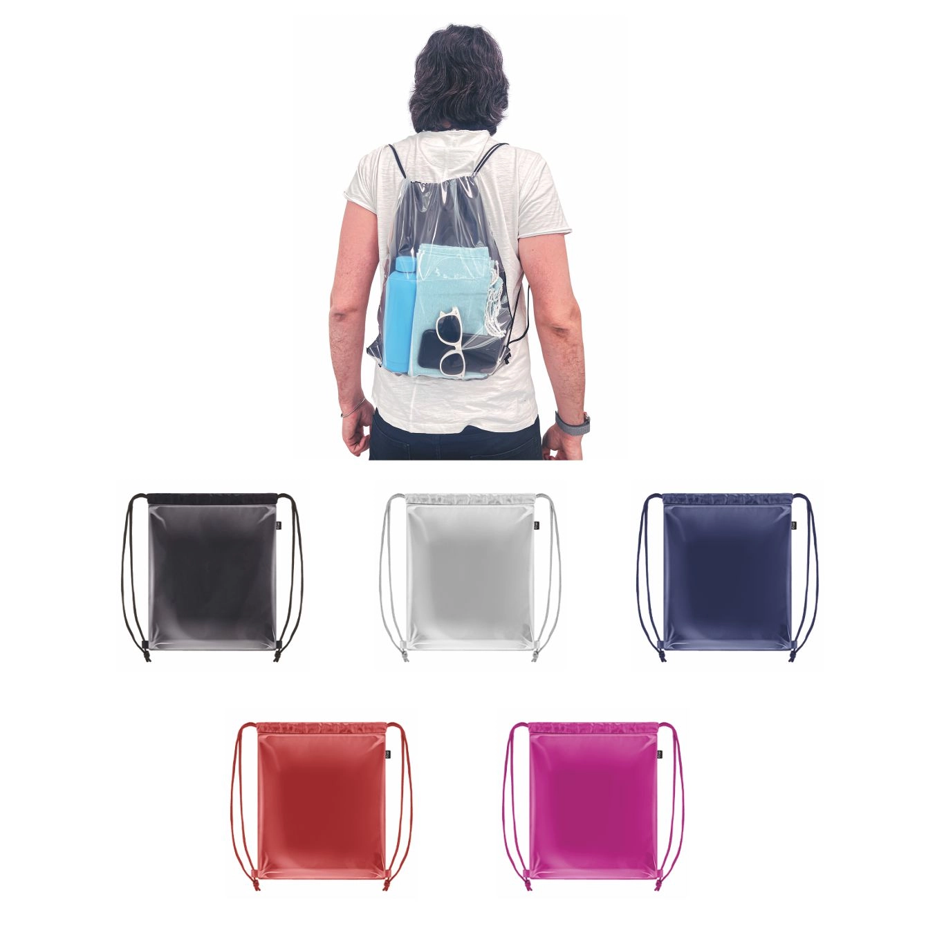 Immagine 2670 Gael - Sacca Trasparente In PVC