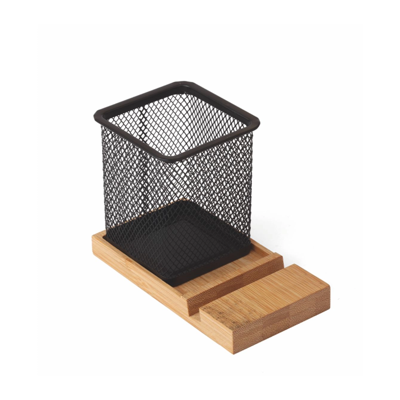 Immagine 2652 Gechy - Portapenne/Cellulare In alluminio E Legno