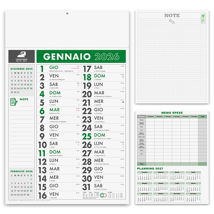Immagine Calendari Olandesi personalizzati Notes 30 x 47 cm