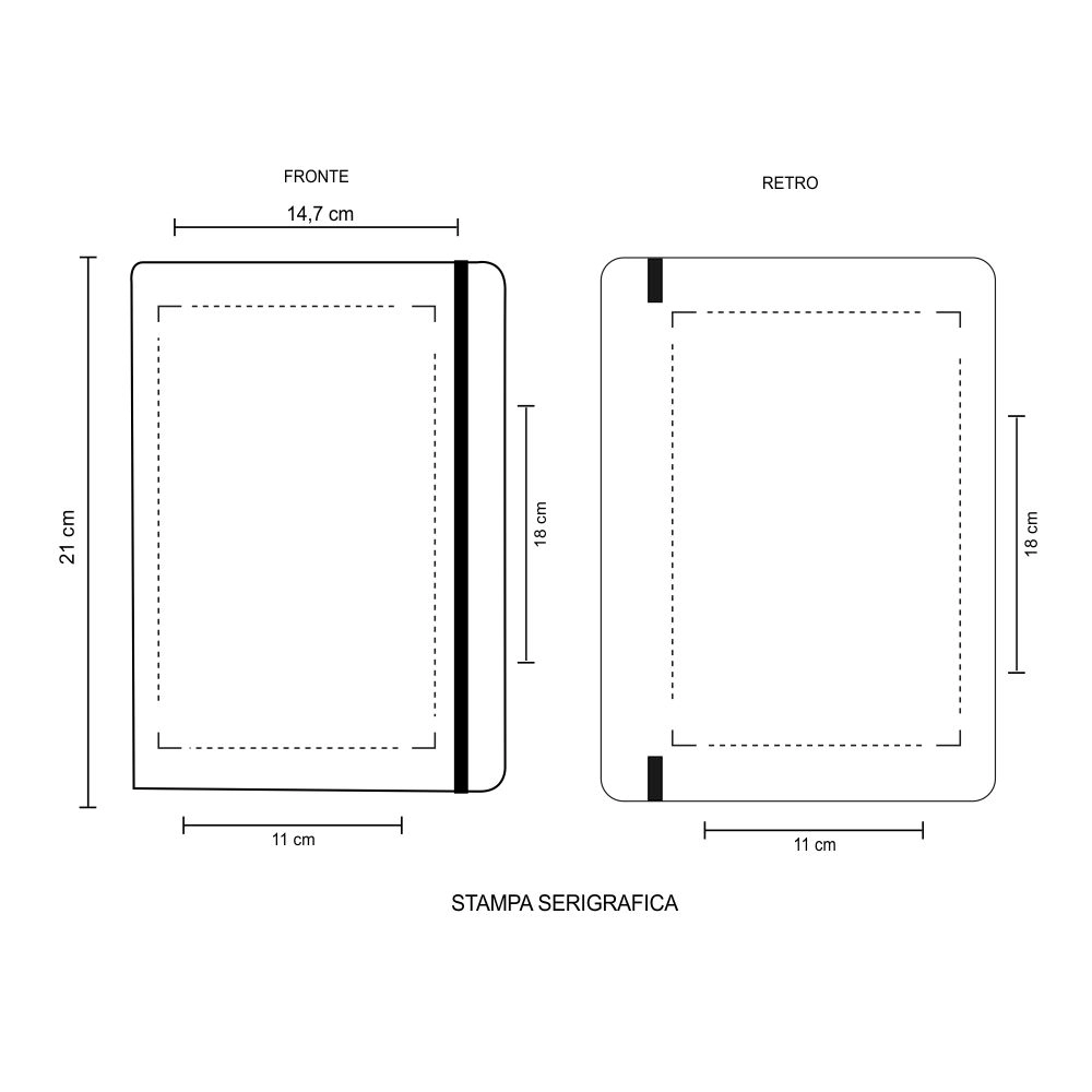 Immagine 2093 Righi - Blocco Note Formato A5 Con Copertina Rigida In Cartone Riciclato