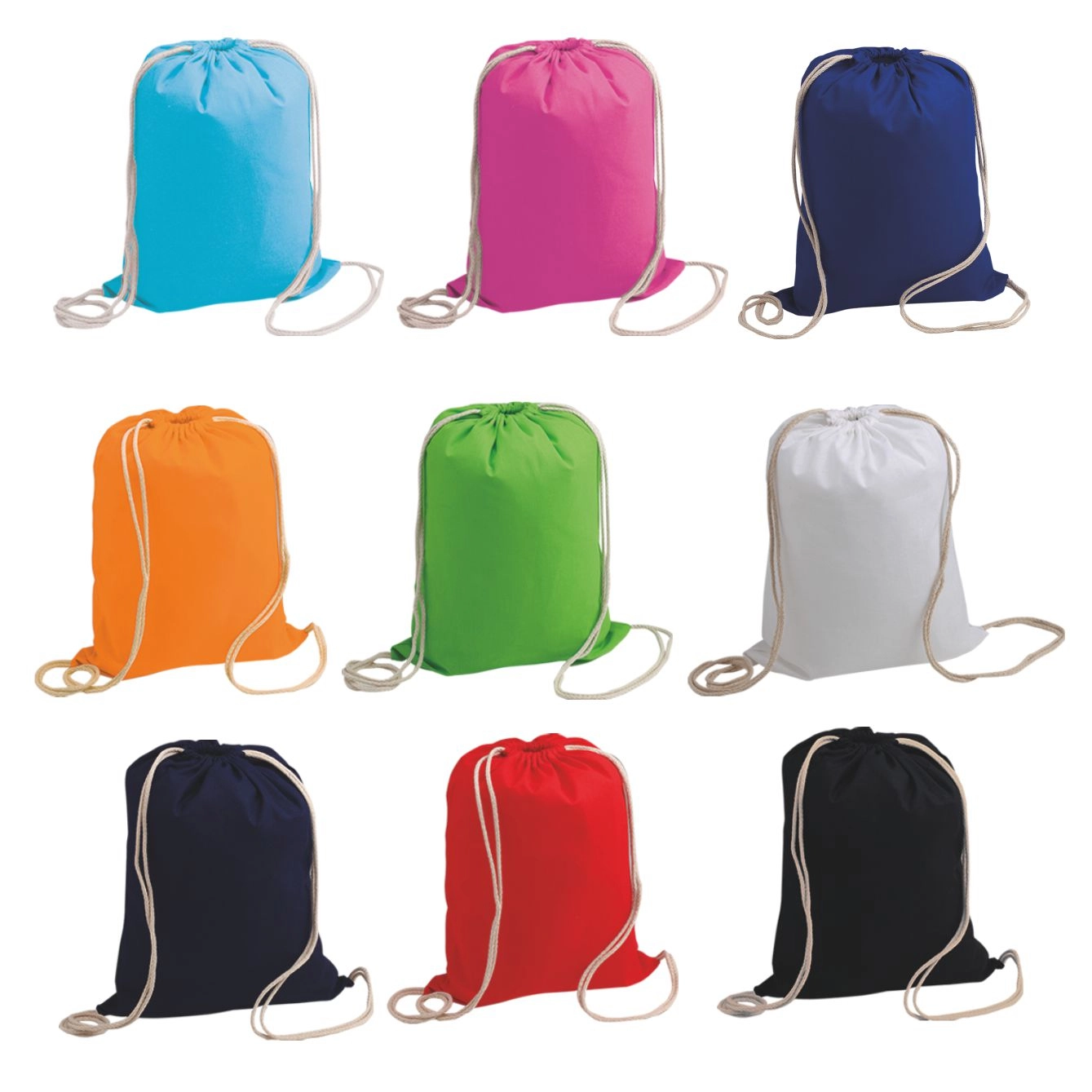 Immagine 1081 Bolsa - Zaino a sacca in Cotone 130gr.