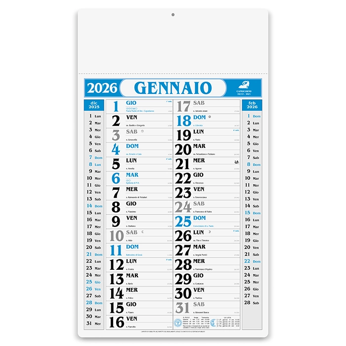 Immagine Calendari Olandesi personalizzati Gigante 31,5 x 53 cm