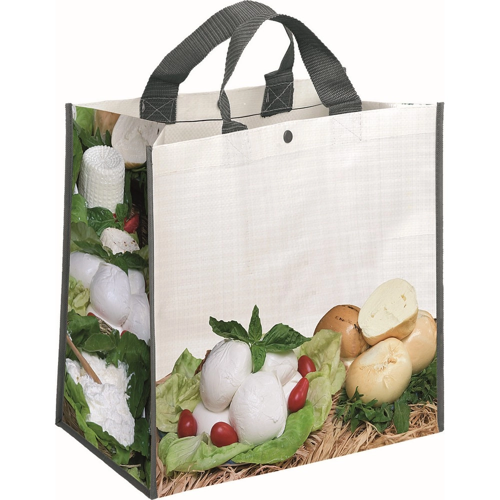 Immagine 0973 Mileko -Borsa Shopping Formaggi Dimensioni cm.35x35x22