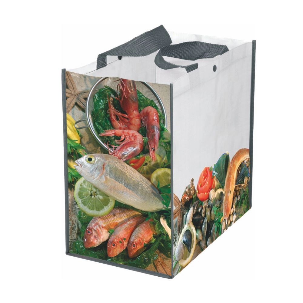 Immagine 0966 Psarl - Borsa Shopping Pesce Dimensioni cm.35x35x22