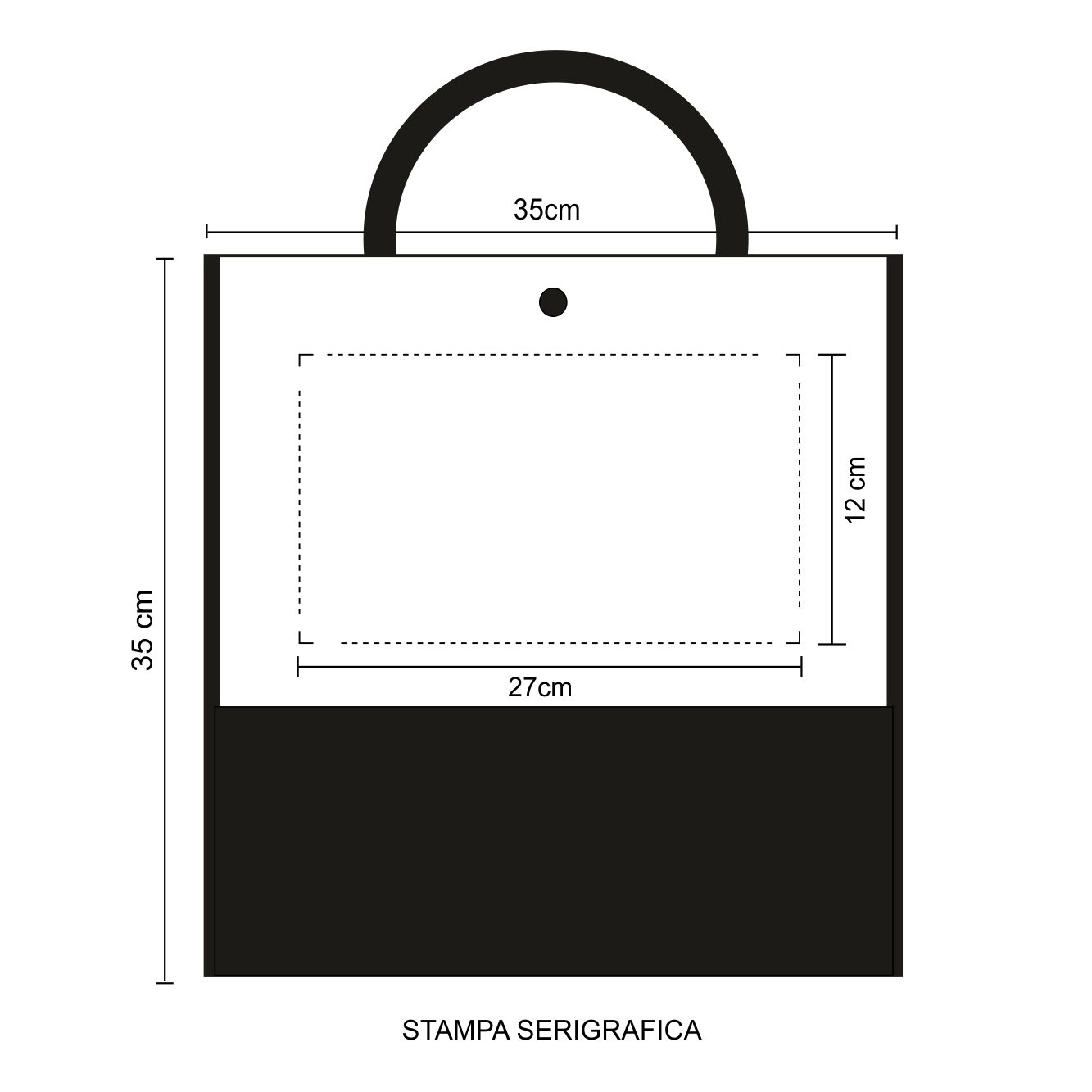 Immagine 0961 Frunk - Borsa Shopping Frutta Dimensioni cm.35x35x22 