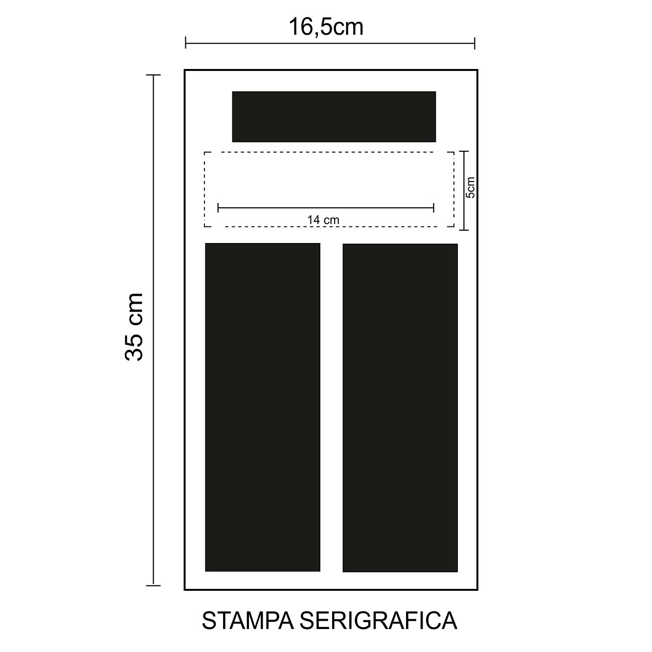 Immagine 0958 Blood - Borsa Porta Vino Dimensioni cm. 16,5x9x35 