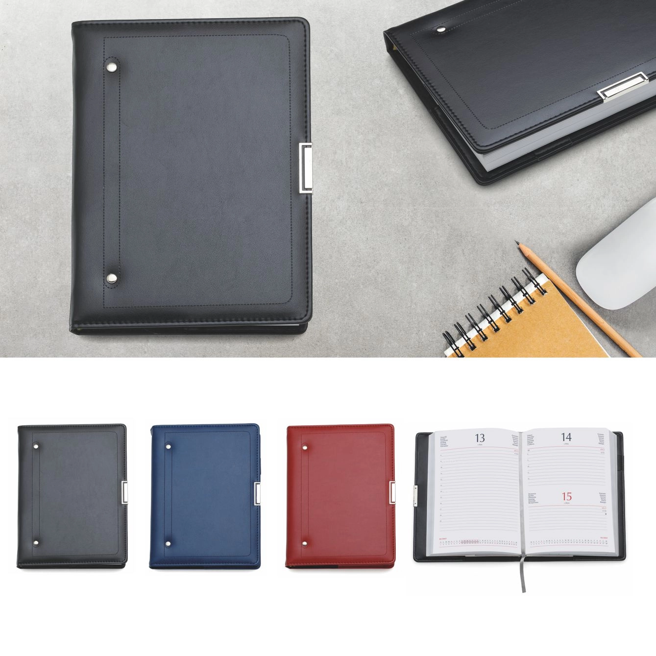Immagine 0391 - Agenda Giornaliera in Similpelle 15x21cm