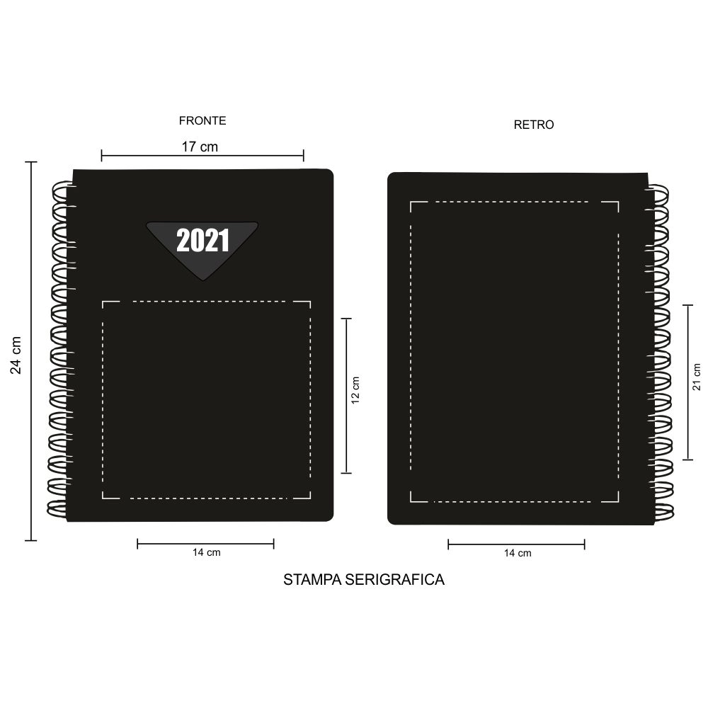 Immagine 0274 - AGENDA SETTIMANALE POLIPROPILENE CM 17X24