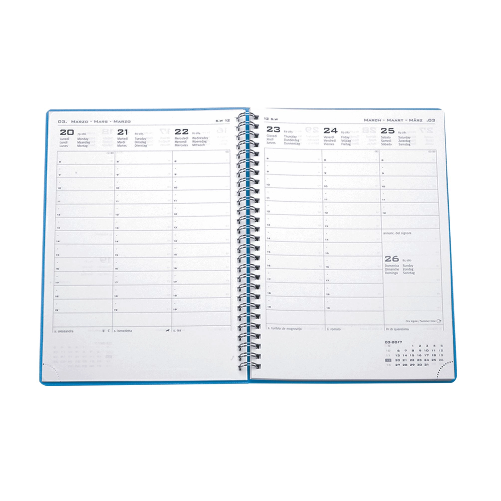 Immagine 0274 - AGENDA SETTIMANALE POLIPROPILENE CM 17X24