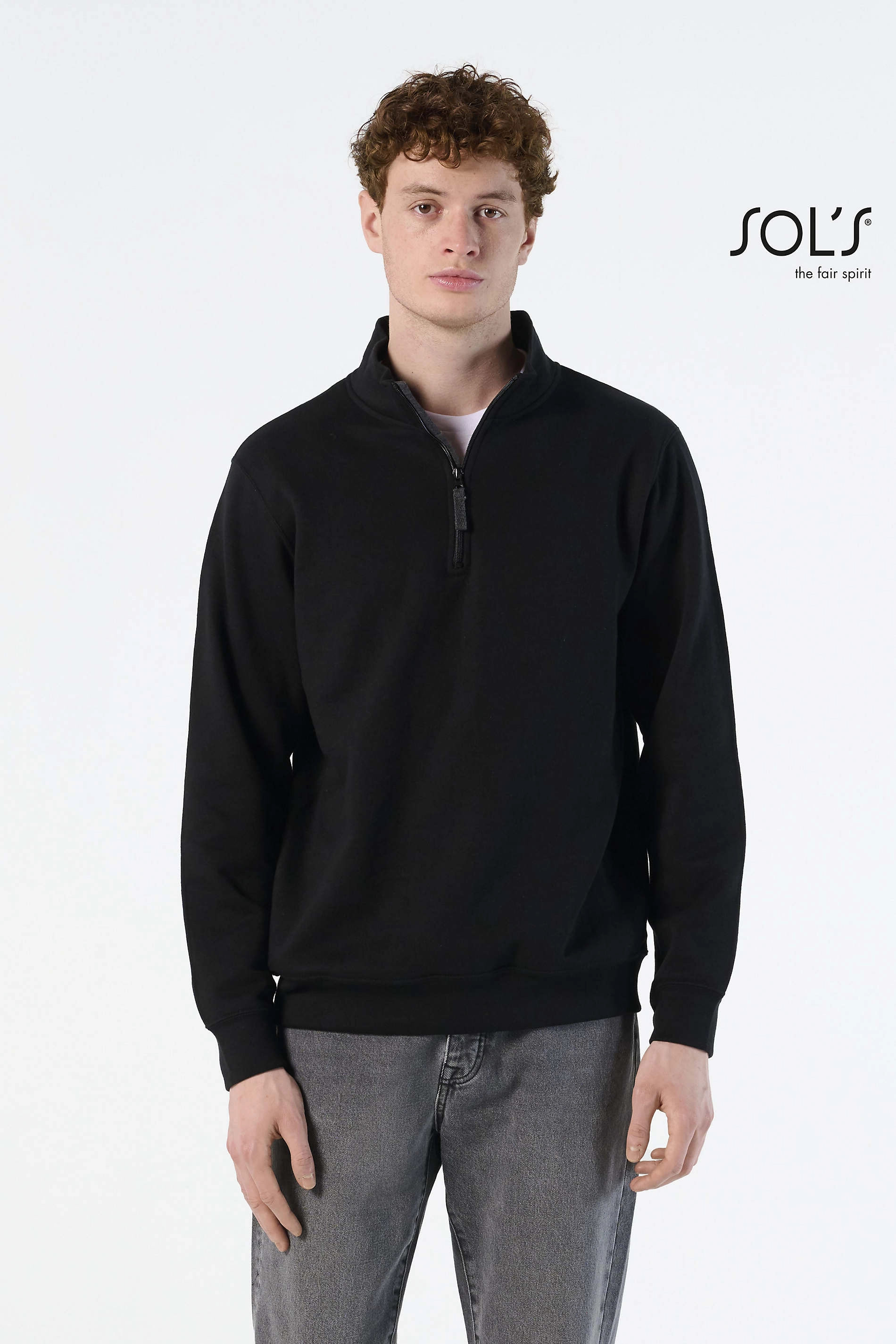 Immagine Felpa mezza zip uomo STAN