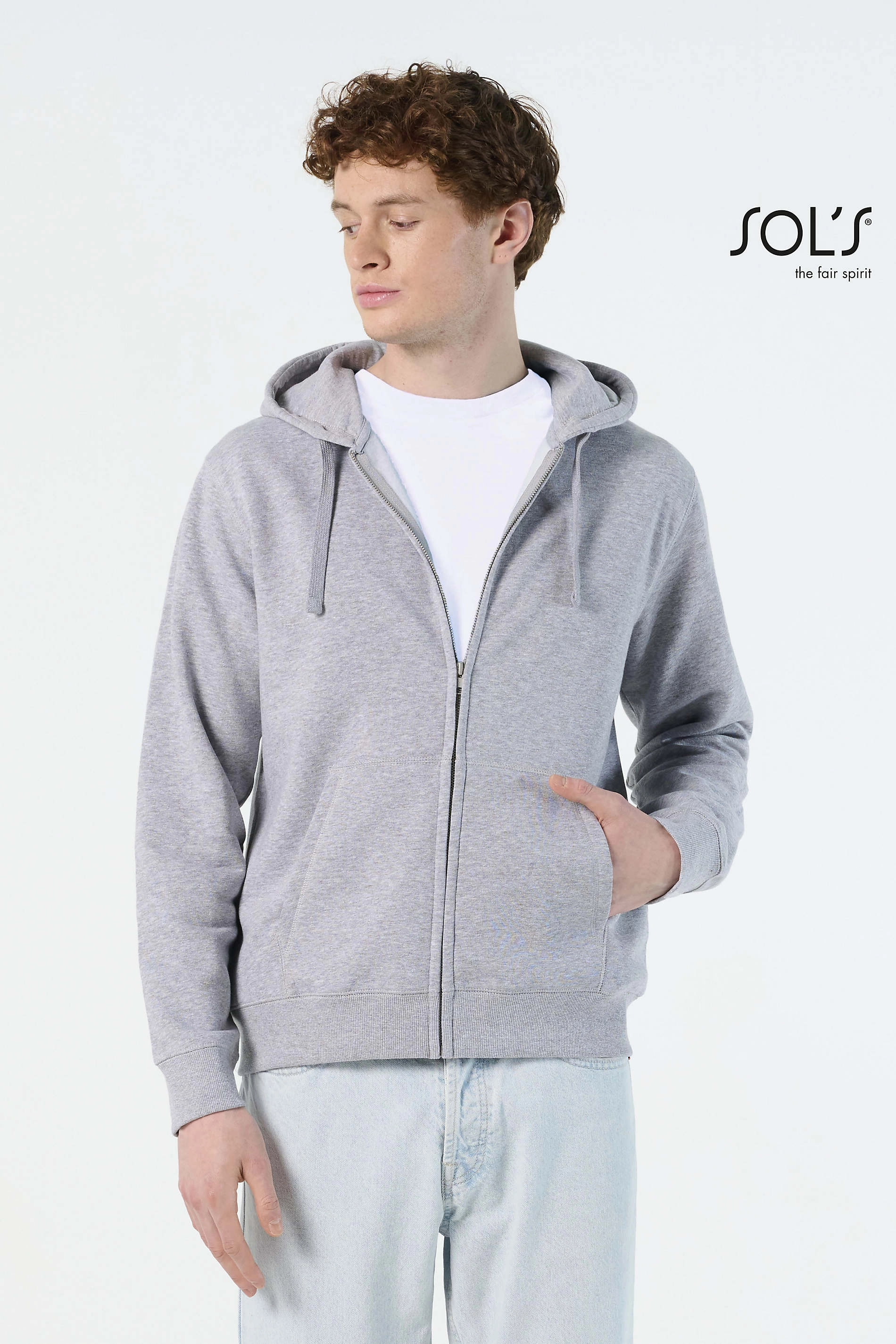 Immagine Felpa Cappuccio e zip uomo SPIKE