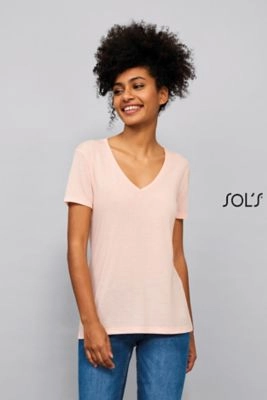 Immagine T-shirt donna collo a V MOTION