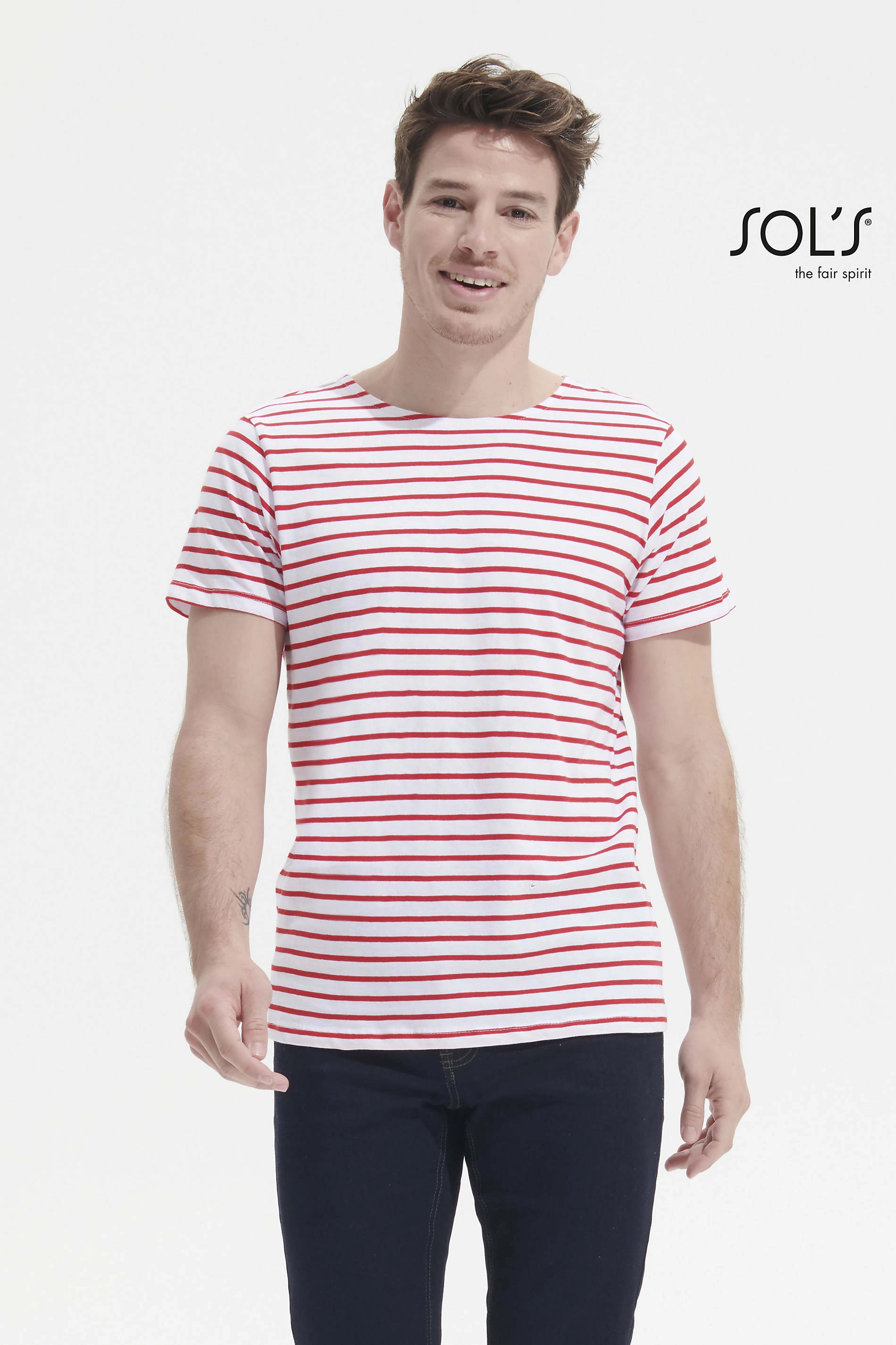 Immagine T-shirt a righe uomo MILES