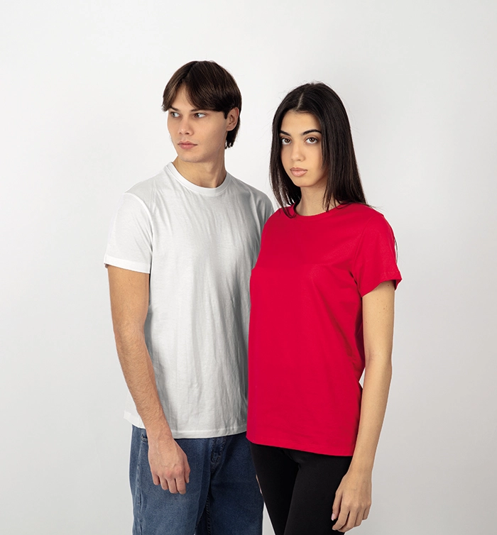 Immagine t-shirt adulto cotone pettinato cuciture laterali nastro di rinforzo collo trattamento antipeeling - ZERO