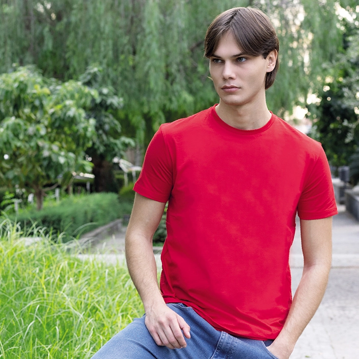 Immagine t-shirt adulto cotone pettinato cuciture laterali nastro di rinforzo collo trattamento antipeeling - ZERO