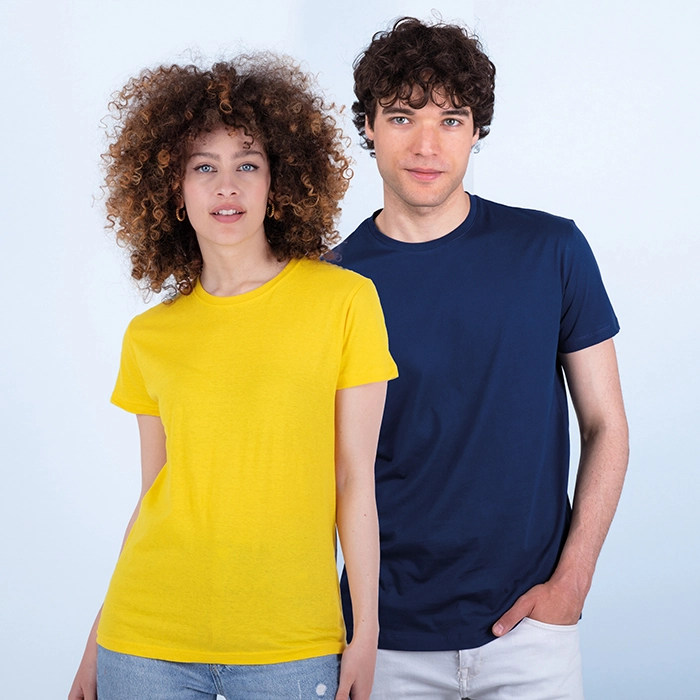 Immagine t-shirt adulto cotone pettinato cuciture laterali nastro di rinforzo collo trattamento antipeeling - ZERO