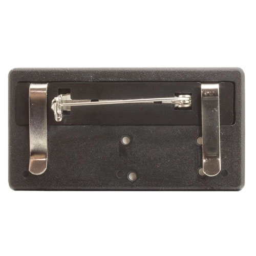 Immagine PORTABADGE CON SPILLA ALLUMINIO 