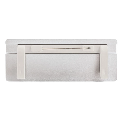 Immagine PORTABADGE CON SPILLA ALLUMINIO 