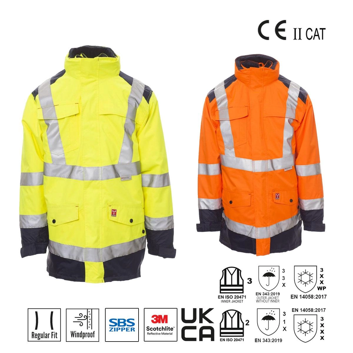 Immagine HISAFE GIACCA TRIPLO USO ALTA VISIBILITA' PAYPER