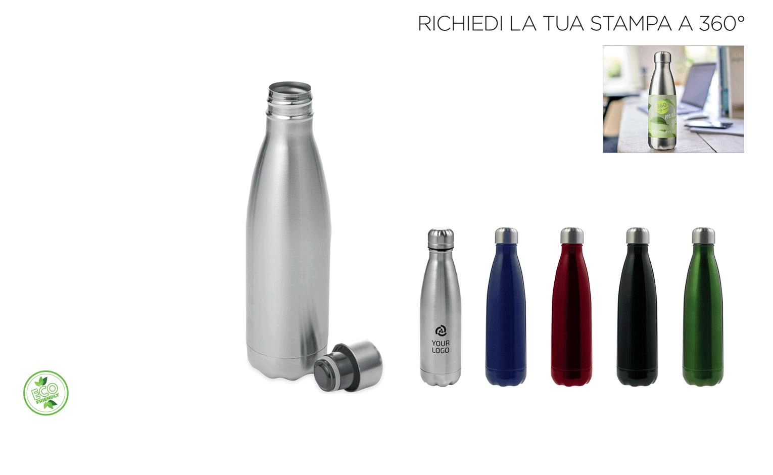 Immagine BORRACCIA IN ACCIAIO INOSSIDABILE 500 ML