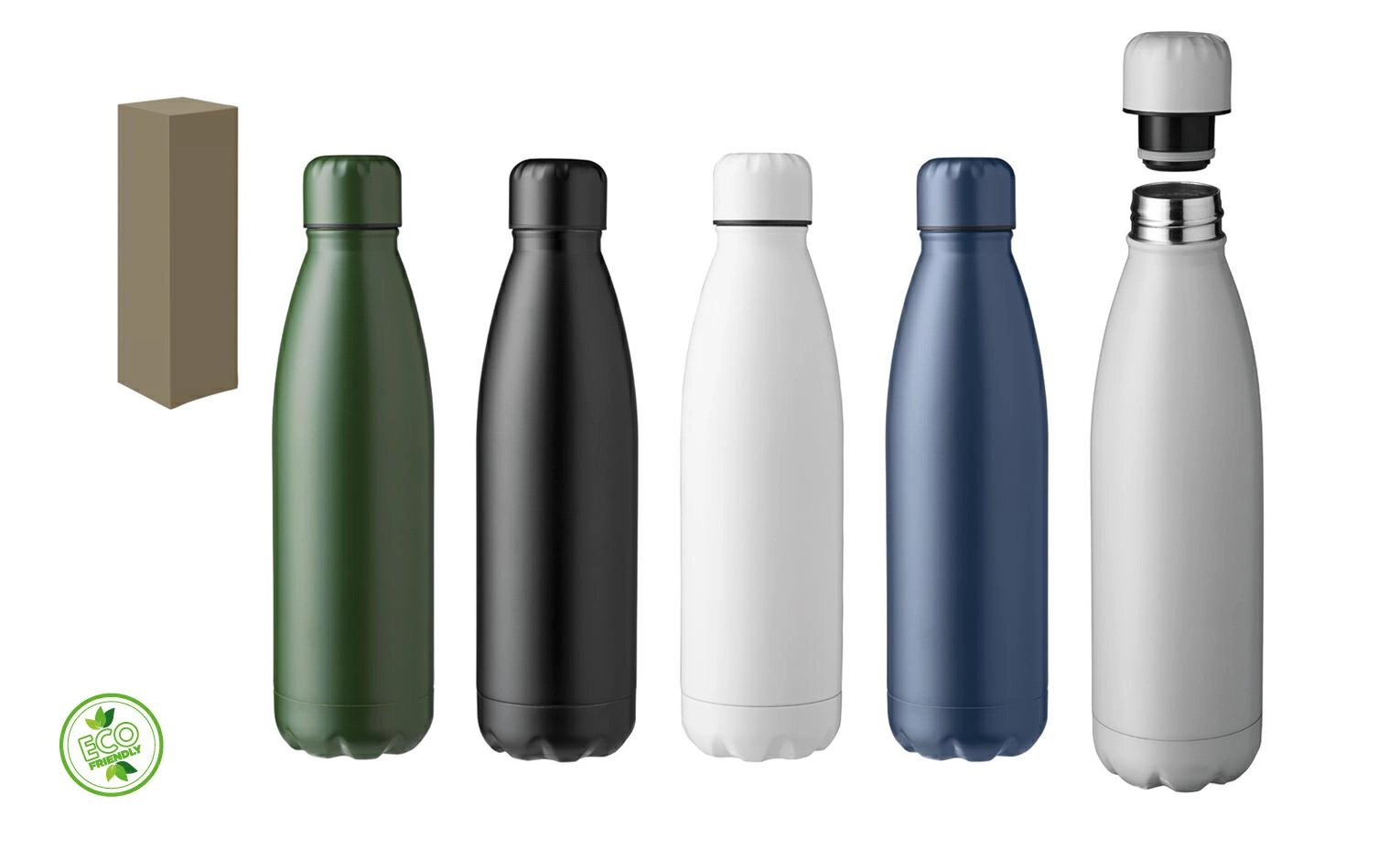 Immagine BORRACCIA IN ACCIAIO INOX304 DOPPIA PARETE 50OML FINIT.OPACA