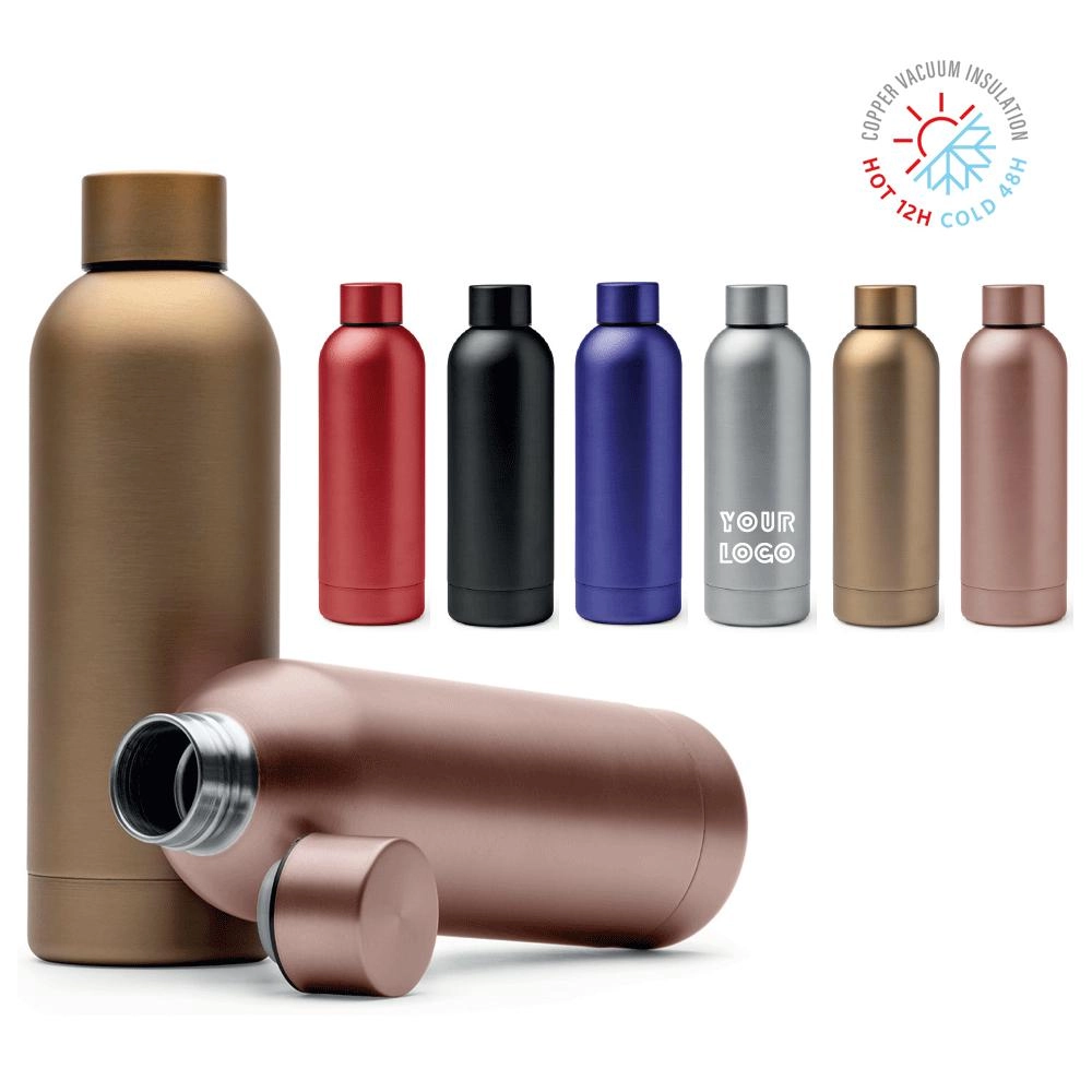 Immagine BORRACCIA/THERMOS A DOPPIA PARETE IN ACCIAIO 550ML