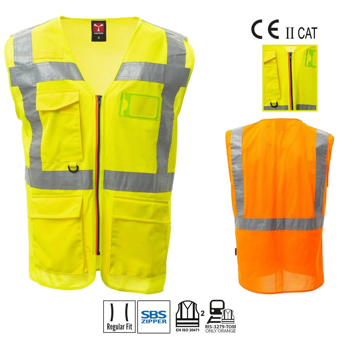 Immagine EXTRA MESH GILET ALTA VISIBILITÀ TRASPIRANTE PAYPER