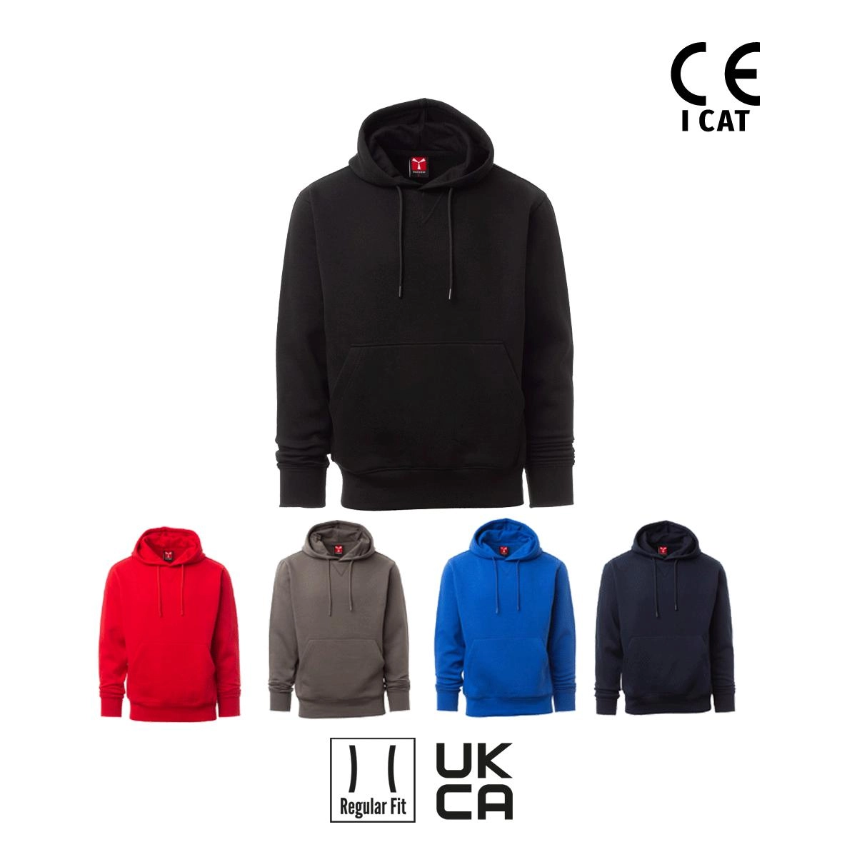 Immagine TOLEDO FELPA UOMO CON CAPPUCCIO GARZATA 260G PAYPER