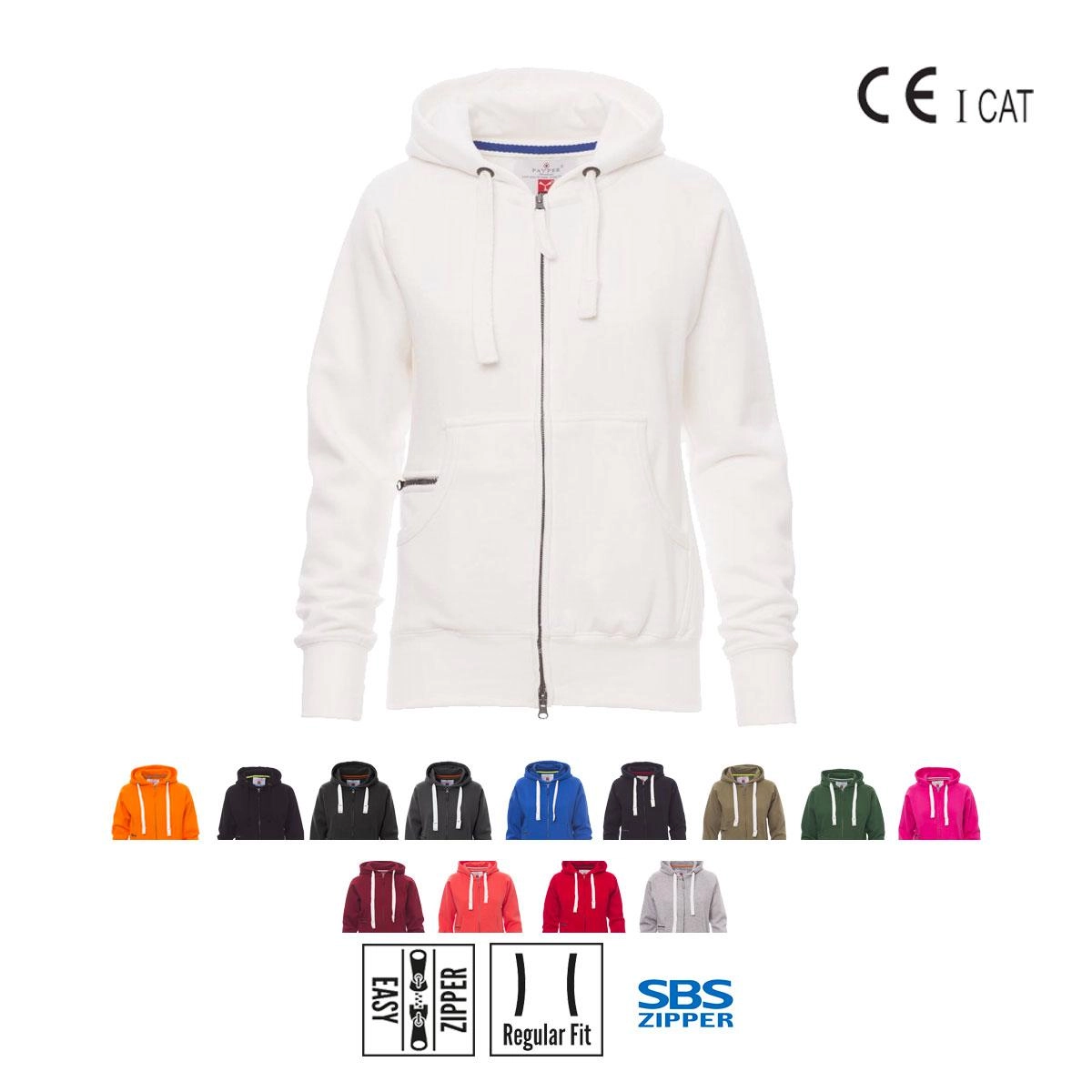 Immagine DALLAS LADY+ FELPA ZIP INTERA CON CAPPUCCIO PAYPER