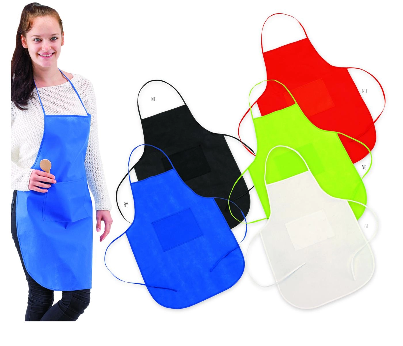 Immagine GREMBIULE IN TNT CON TASCA FRONTALE