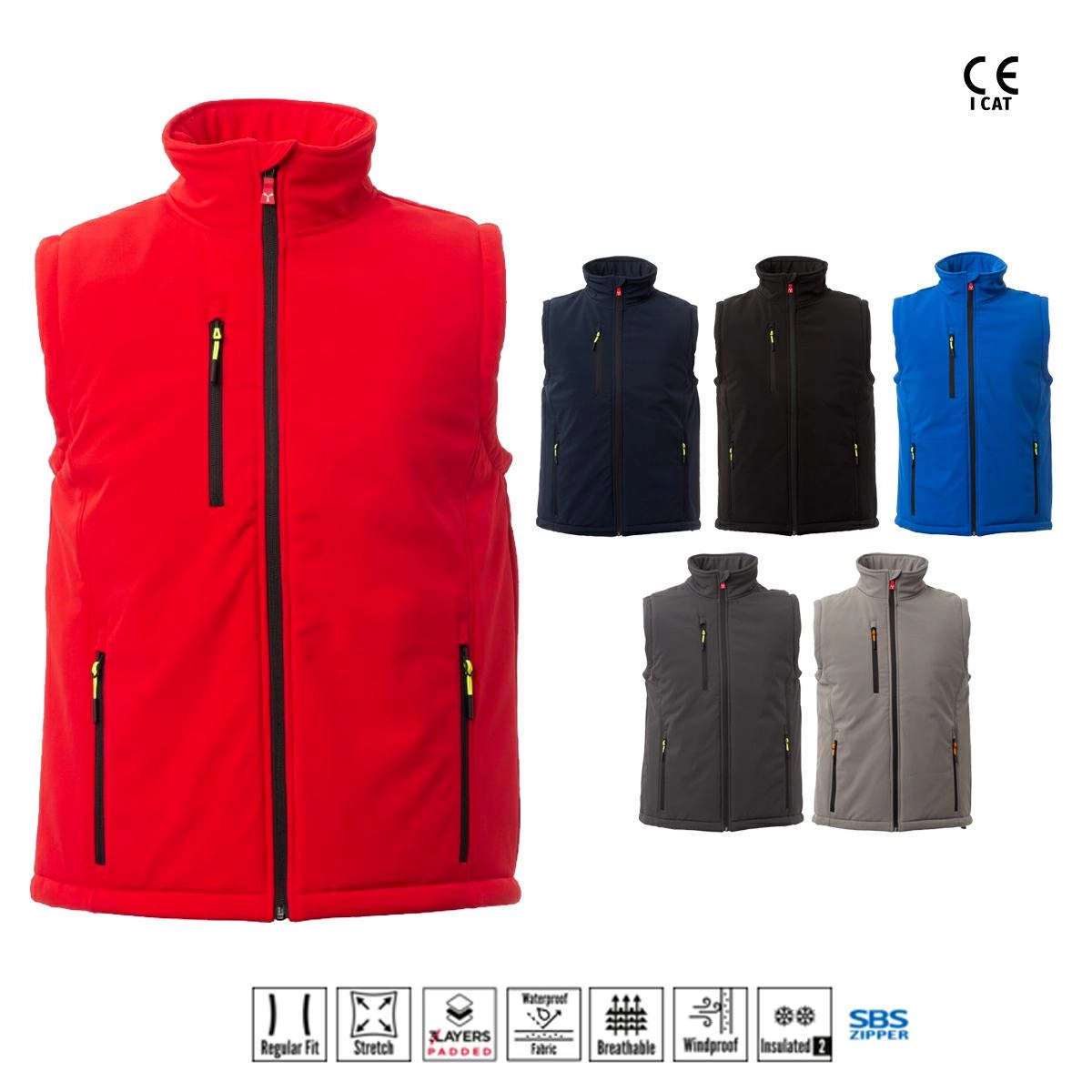 Immagine GALE PAD VEST GILET SOFT SHELL IMBOTT. PAYPER