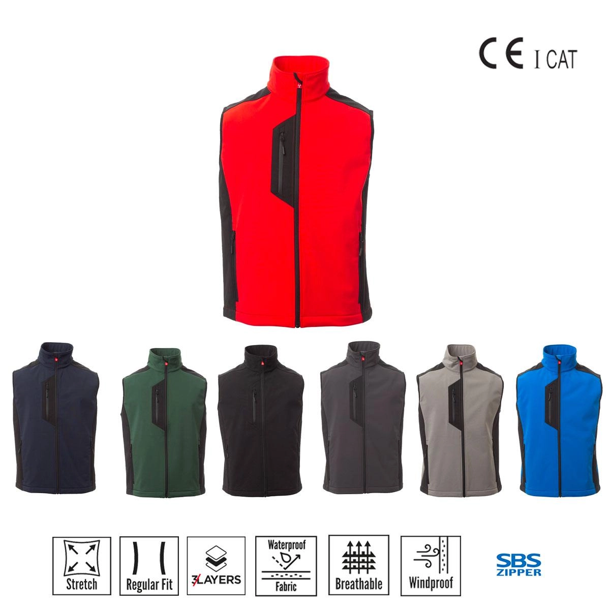Immagine CORK GILET SOFT SHELL 3 STRATI PAYPER