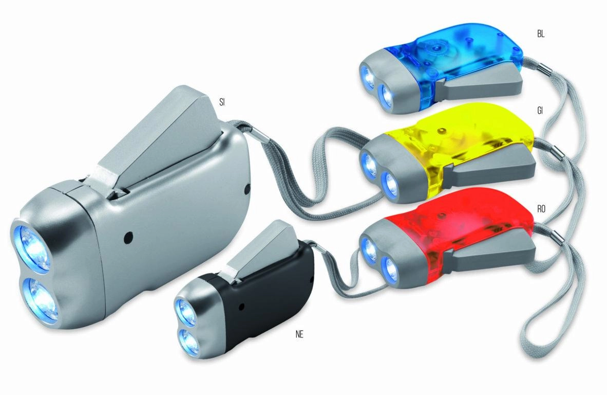Immagine Torcia 2 led con caricamento a dinamo
