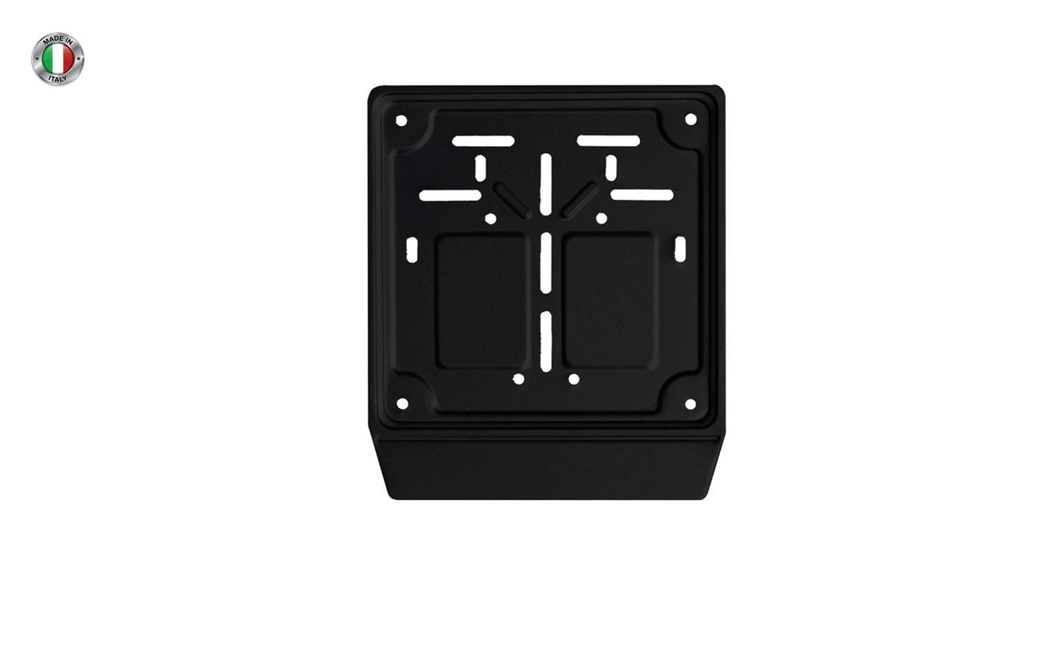 Immagine PORTATARGA MOTO IN METALLO NERO MADE IN ITALY