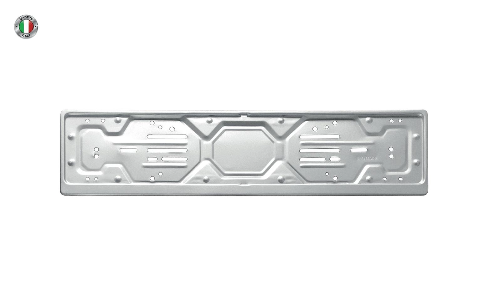 Immagine Portatarga posteriore in metallo grigio Made in Italy