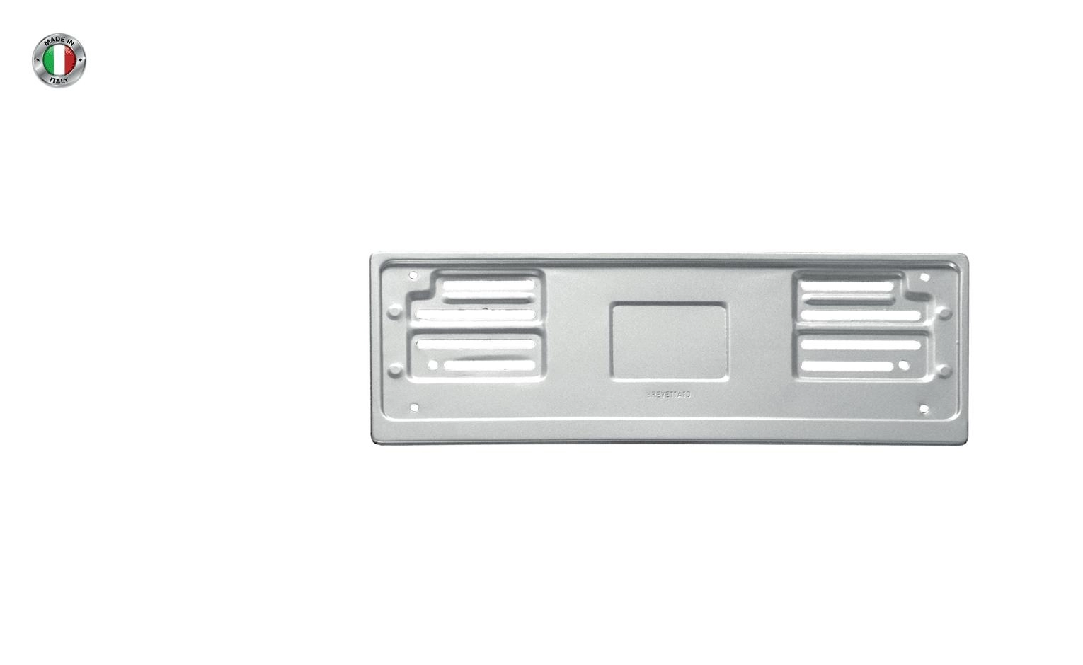 Immagine Portatarga anteriore in alluminio Made in Italy