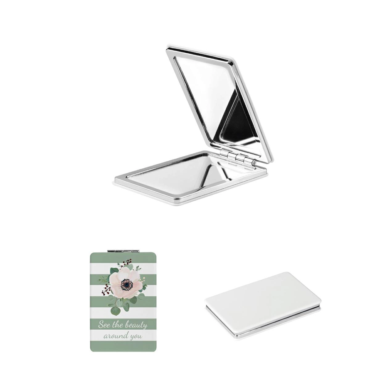 Immagine SPECCHIETTO DOPPIO A FORMA DI RETTANGOLO IN PLASTICA