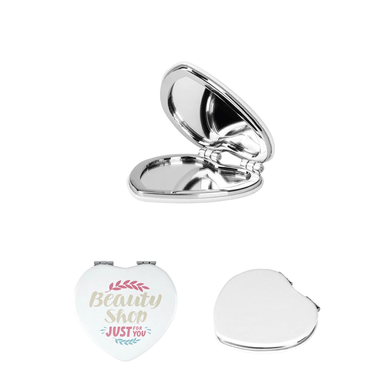 Immagine SPECCHIETTO A FORMA DI CUORE CON DOPPIO SPECCHIO