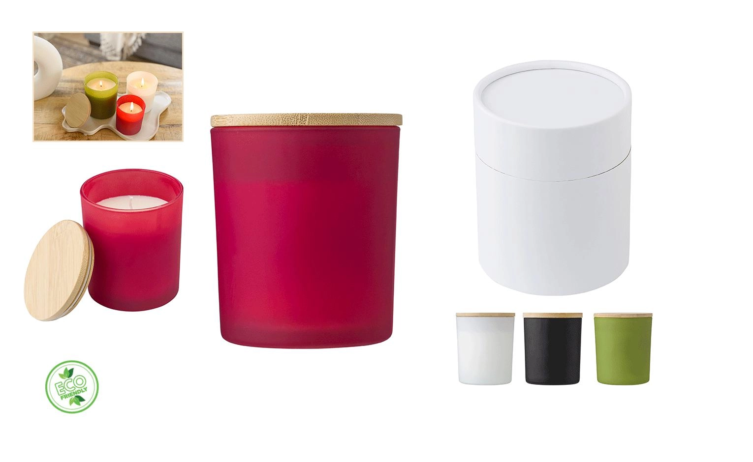 Immagine CANDELA PROFUMATA IN VETRO CON CERA VEGETALE 20H