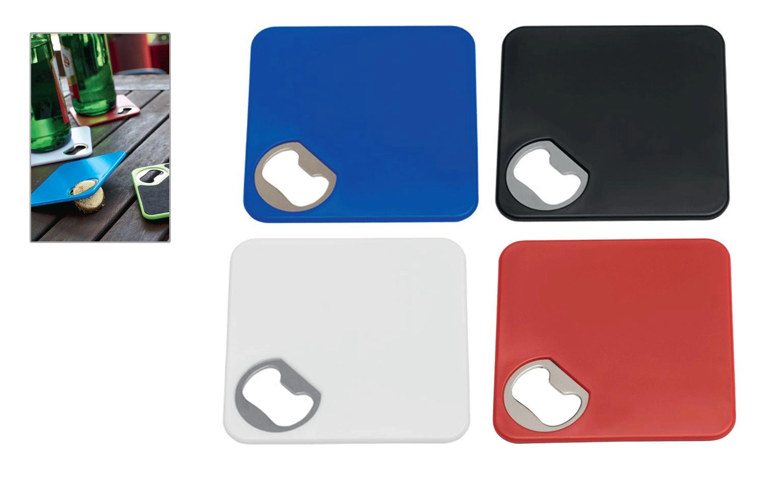 Immagine SOTTOBICCHIERE/BOTTIGLIA PLASTICA E ACCIAIO