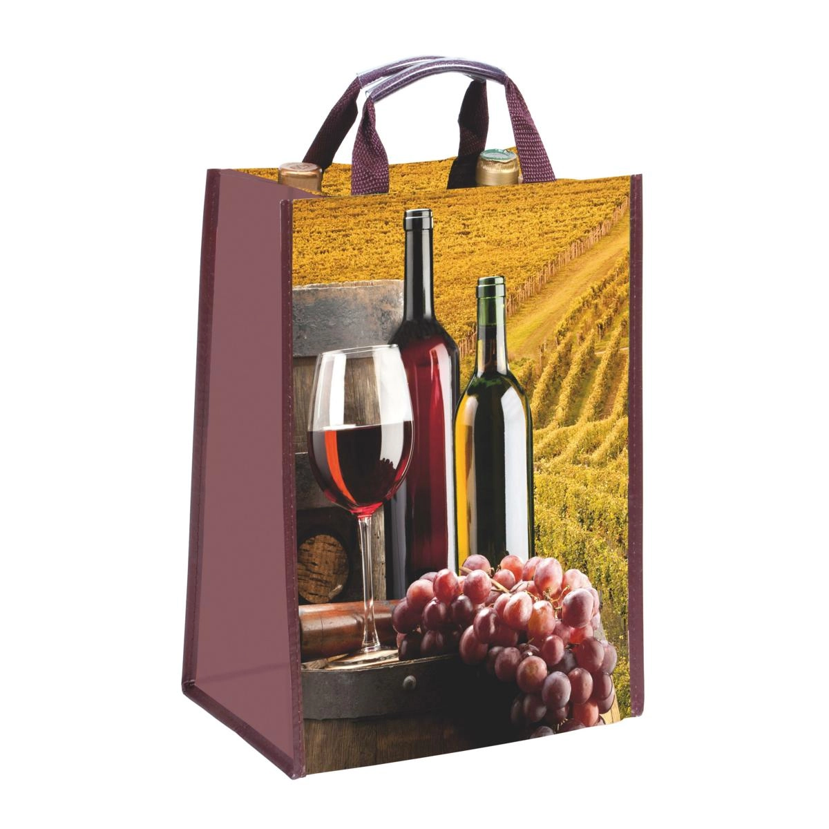 Immagine BORSA WINE PORTA2BOTTIGLIE IN PROPILENE