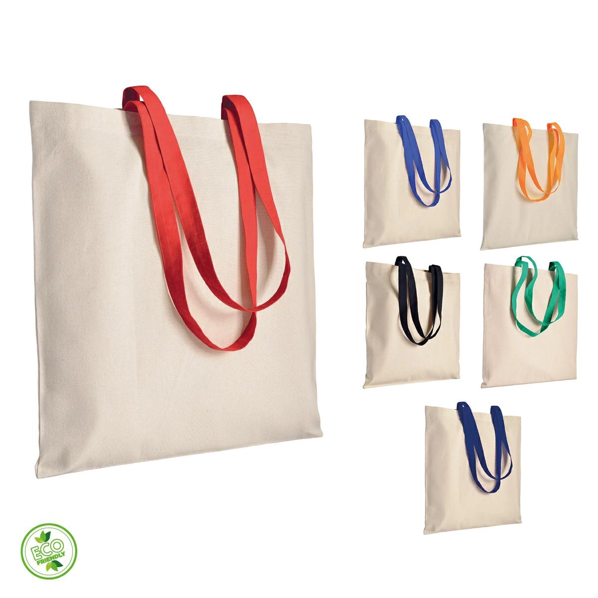 Immagine BORSA SHOPPING IN COTONE 135 GR MANICI LUNGHI