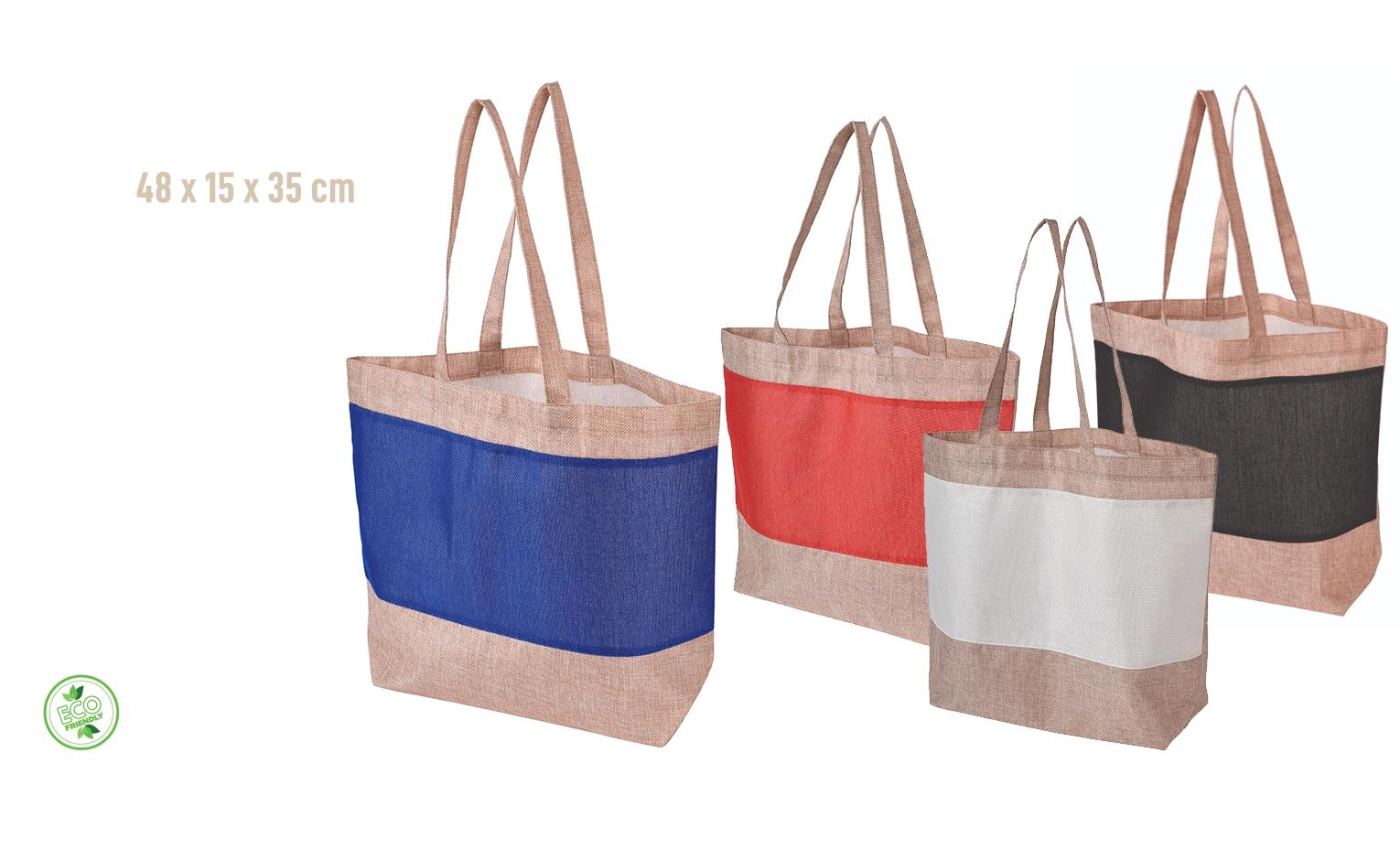 Immagine SHOPPER SPAZIOSA IN JUTA 48x15x35 MANICI LUNGHI