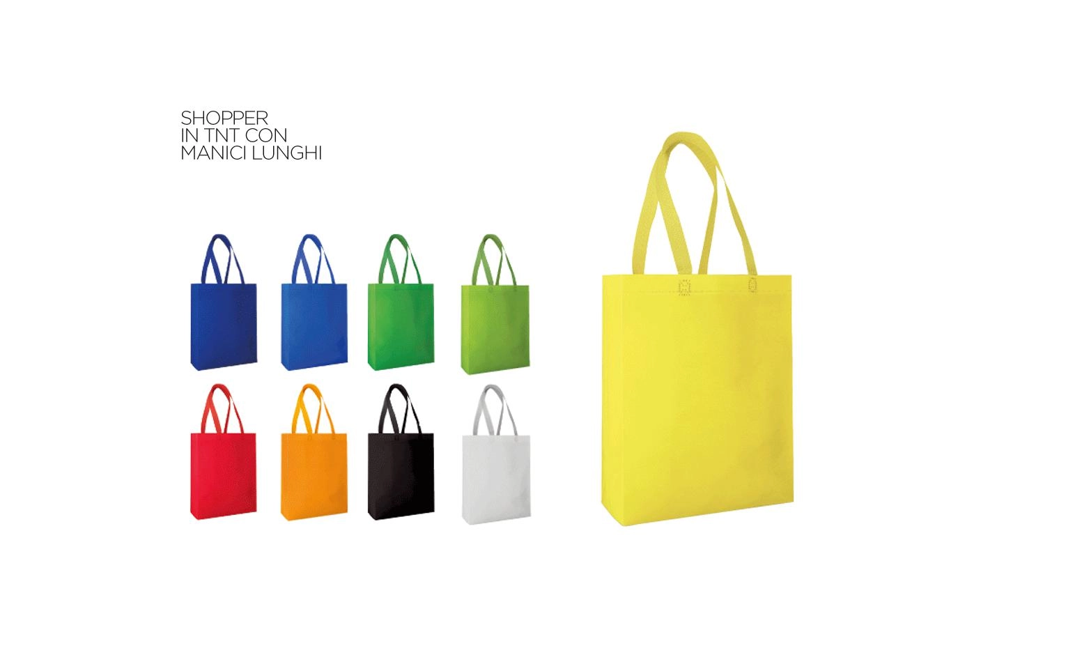 Immagine BORSA SHOPPER CON MANICI LUNGHI IN TNT 38x42x10